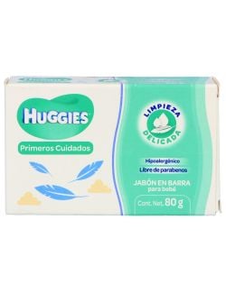 Jabón En Barra Para Bebé Huggies Caja Con 80 g