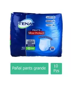 Tena Pañal Pants Grande Talla 40-54 Empaque Con 10 Pañales