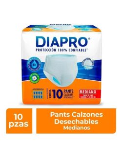 Diapro Pañal Pants Mediano Empaque Con 10 Pañales