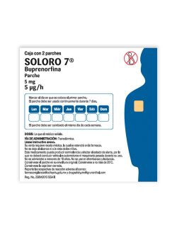 Soloro 7 Con 5 mg Caja Con 2 Parches - RX1