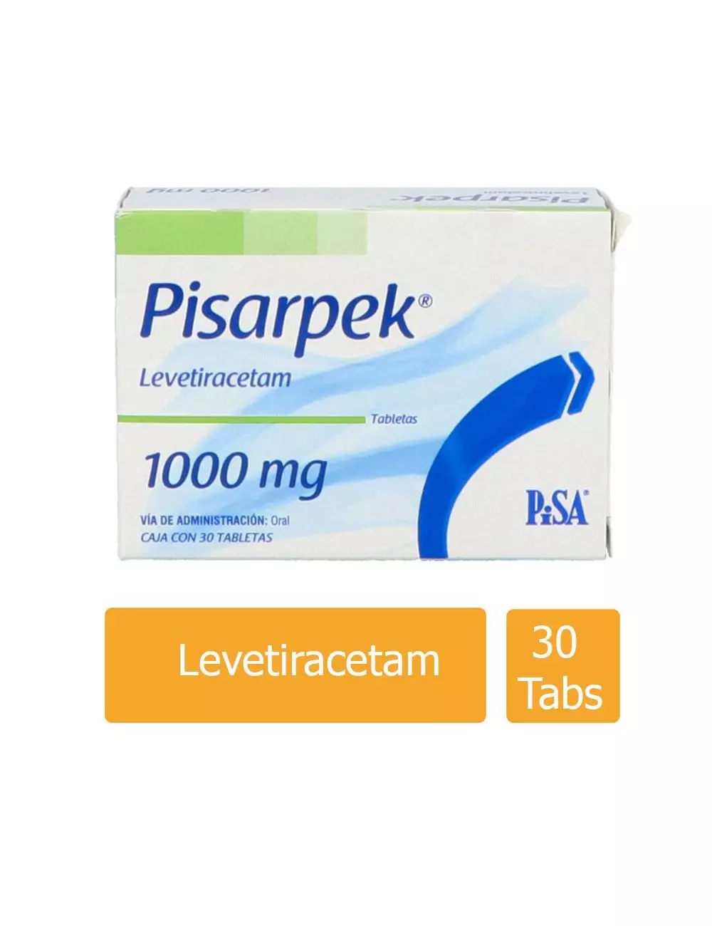 Pisarpek® 1000 mg (Levetiracetam) | 30 Tabletas | PISA