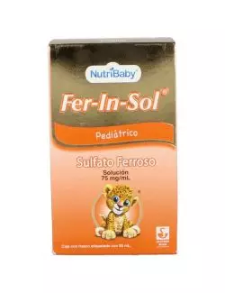 NutriBaby Fer-In-Sol Caja Con Frasco Con 75 mg / mL.