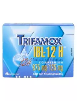 Trifamox IBL - 12 H 875 mg / 125 mg Caja Con 14 Comprimidos - RX2