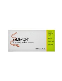 Esmeron 50 mg / 5 mg Solución inyectable Caja Con 10 Frasco Ámpula RX3