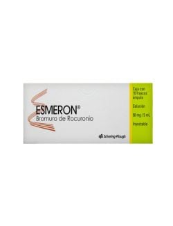 Esmeron® (Bromuro de Rocuronio) 50mg/5ml - 10 Frascos Ámpula - Schering Plough - RX3