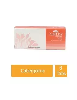 SHELDY 0.5 mg (Cabergolina) - Caja con 8 Tabletas - Emifarma