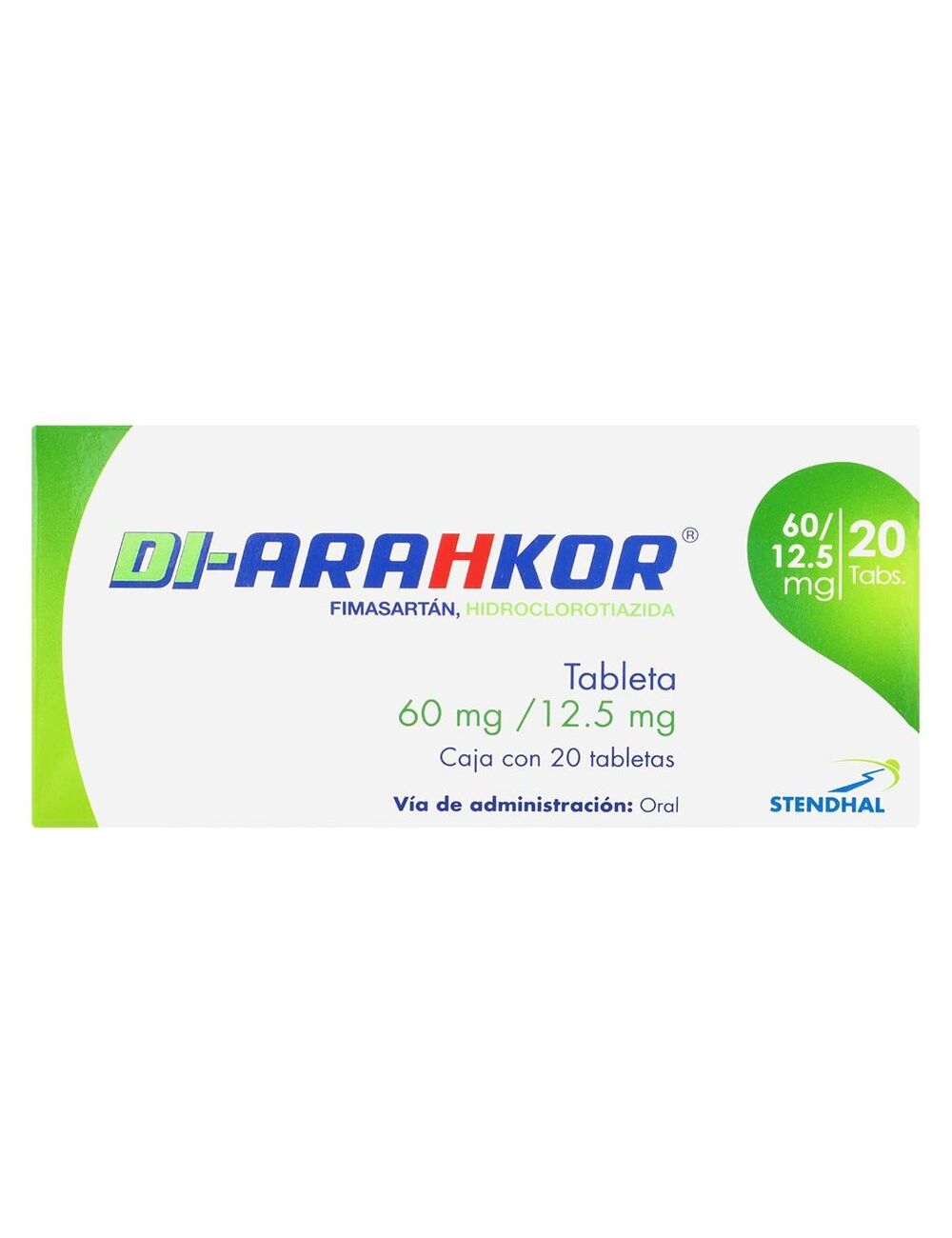 Di Arahkor 60 mg/12.5 mg Caja Con 20 Tabletas