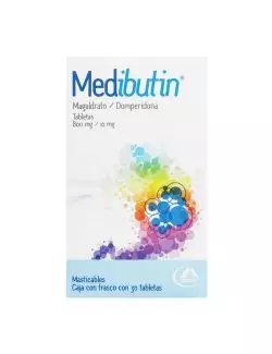 Medibutin 800 mg/10 mg Caja Con Frasco Con 30 Tabletas