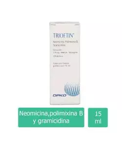 Trioftin Solución Oftalmico Caja Con Frasco Gotero 15 ml