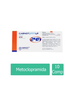 Carnotprim Lp 12H 30 mg Caja Con 10 comprimidos