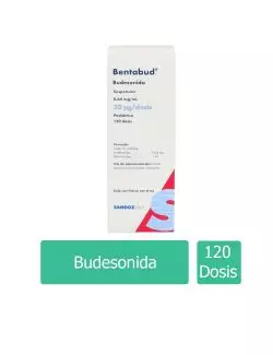 Bentabud Pediátrico 0.32 Mcg Suspensión 0.64 mg / mL Caja con Frasco Con 6 mL 120 Dosis