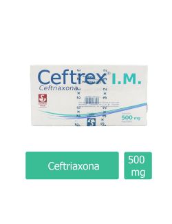 Ceftrex® I.M. 500 mg - Ceftriaxona | Caja Completa | Siegfried Rhein- RX2