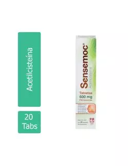 Sensemoc 600 mg Caja Con 1 Tubo Con 20 Tabletas Efervescentes