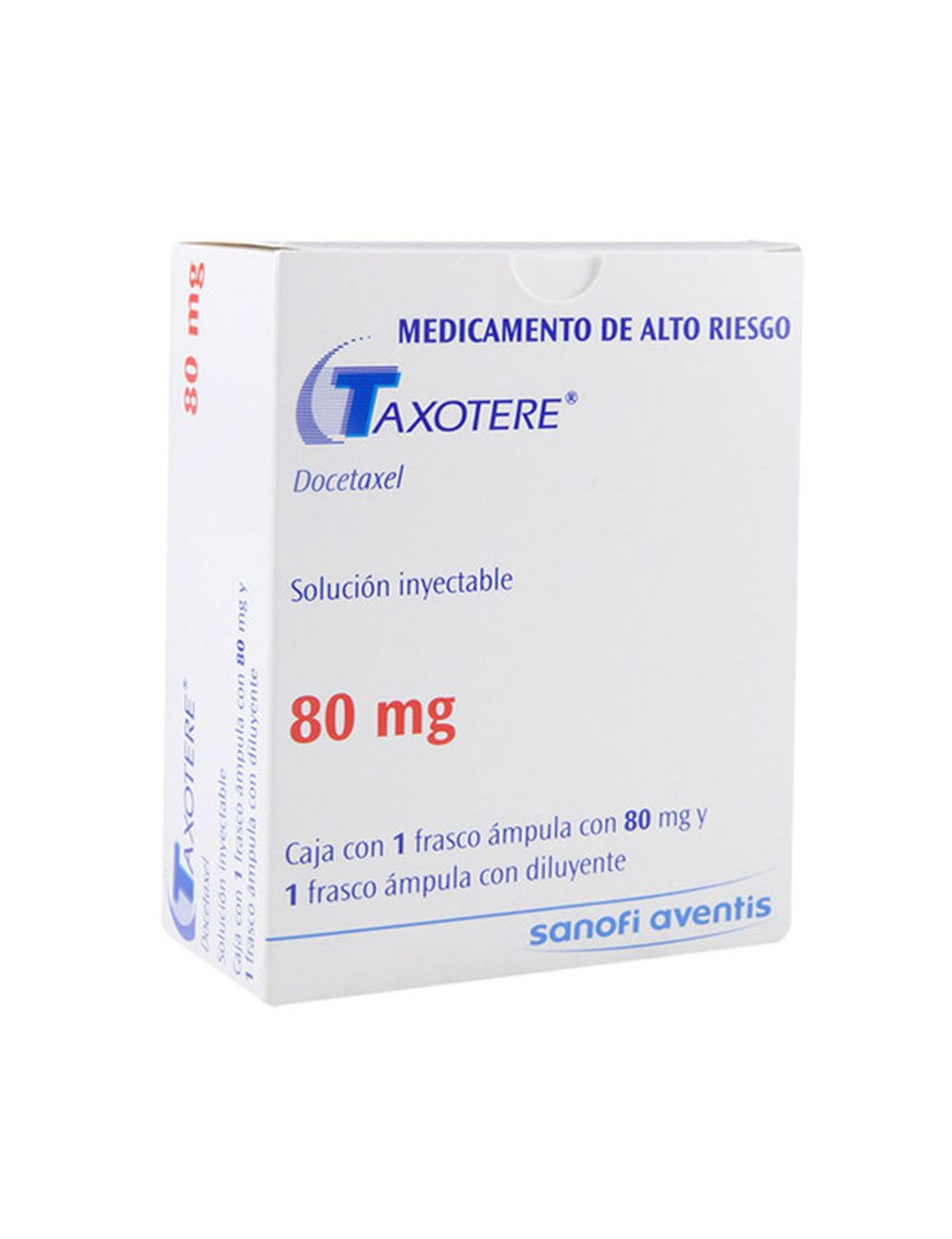 Taxotere solucion 80 mg Inyectable Caja Con 1 Frasco Ámpula - RX3