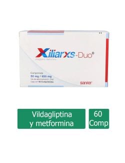 Xiliar xs Duo 50 mg / 850 mg Caja Con 60 Comprimidos