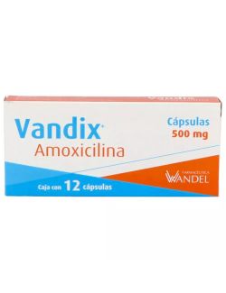 Amoxicilina Vandix 500 mg Caja Con 12 Cápsulas - RX2