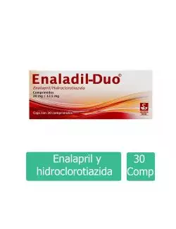 Enaladil-Duo® 20 mg/12.5 mg - Caja con 30 comprimidos | Enalapril/Hidroclorotiazida | Siegfried Rhein