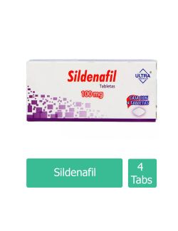 Sildenafil 100 mg Caja Con 4 tabletas