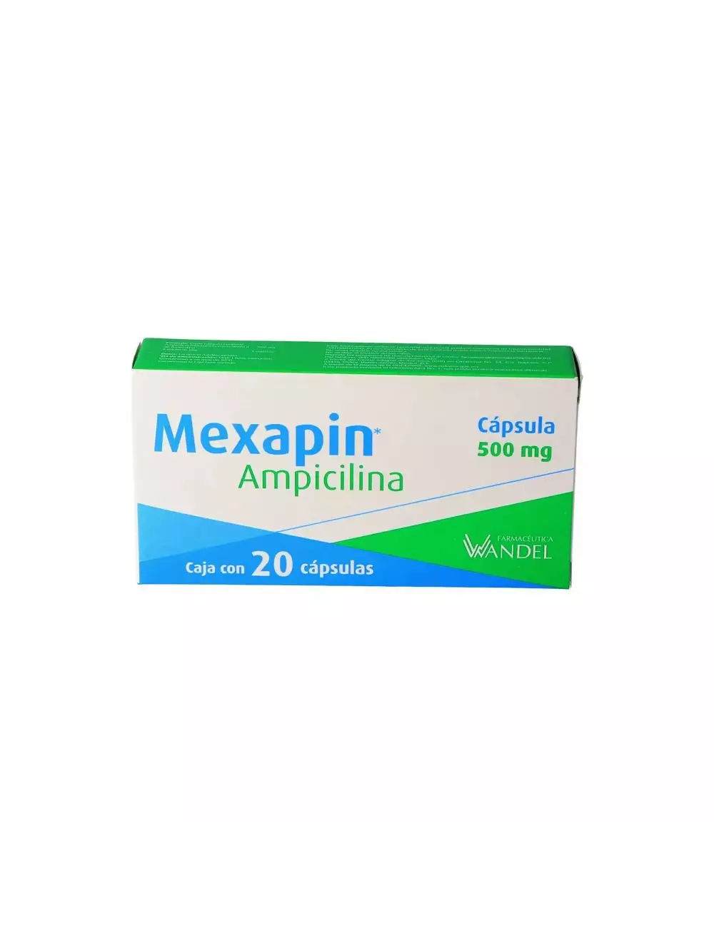 Ampicilina 500 mg. Caja Con 20 Cápsulas -RX2