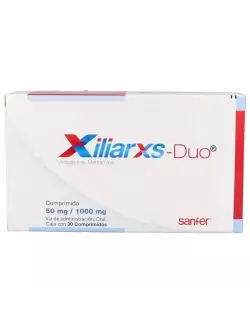 Xiliarxs-Duo 50 Mg/ 1000 Mg Caja Con 30 Comprimidos