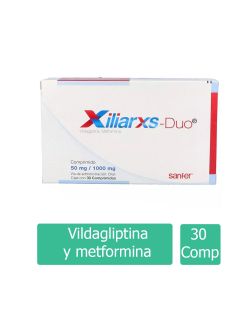 Xiliarxs-Duo 50 Mg/ 1000 Mg Caja Con 30 Comprimidos