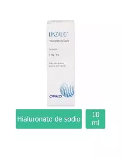 Linzaug Solución Oftálmica Caja Con Frasco Gotero Con 10 mL