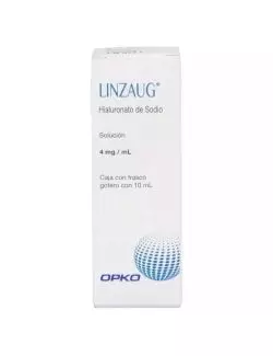 Linzaug Solución Oftálmica Caja Con Frasco Gotero Con 10 mL