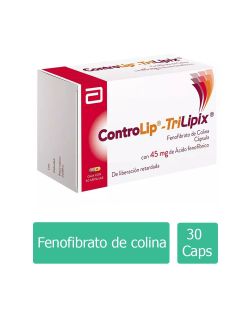 Controlip-Trilipix 45 mg Caja con 30 Cápsulas