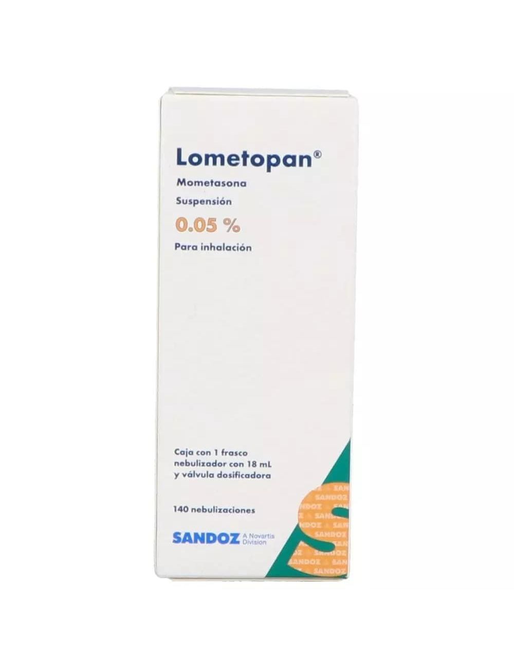 Lometopan 0.05% con 1 Frasco De 18 mL Con 140 Nebulizaciones