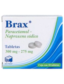 Brax 300 mg/ 275 mg Con 10 Tabletas