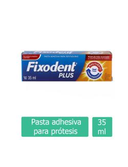 Adhesivo Dental Fixodent Plus Tubo Con 35 mL