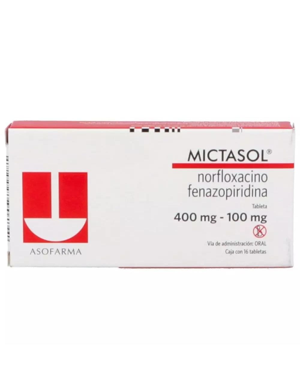 Mictasol 400 mg / 100 mg Caja Con 16 Comprimidos - RX2