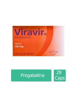 Viravir 150 mg Caja con 28 cápsulas