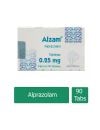 Alzam 0.25 mg. Caja con 90 Tabletas - RX1