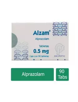 Alzam 0.50 mg. Caja con 90 Tabletas - RX1