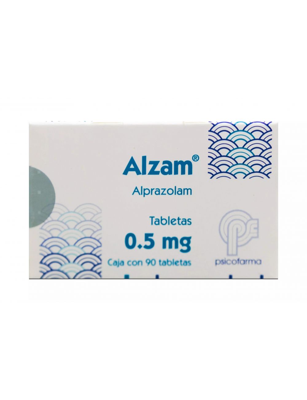 Alzam 0.50 mg. Caja con 90 Tabletas - RX1