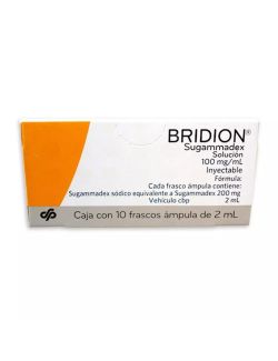 Bridion 100 mg / mL Caja con 10 Frascos Con Ámpulas de 2 mL