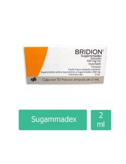 Bridion 100 mg / mL Caja con 10 Frascos Con Ámpulas de 2 mL