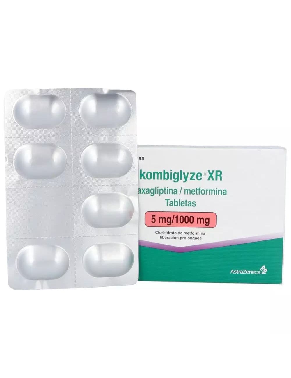 Kombiglyze XR 5 mg/1000 mg Caja Con 14 Tabletas
