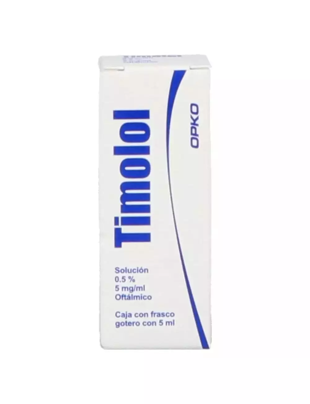 Timolol Solusión .5 mg/mL Caja Con Frasco Gotero 5 ml