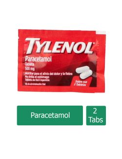 Tylenol 500 mg Sobre 2 Tabletas