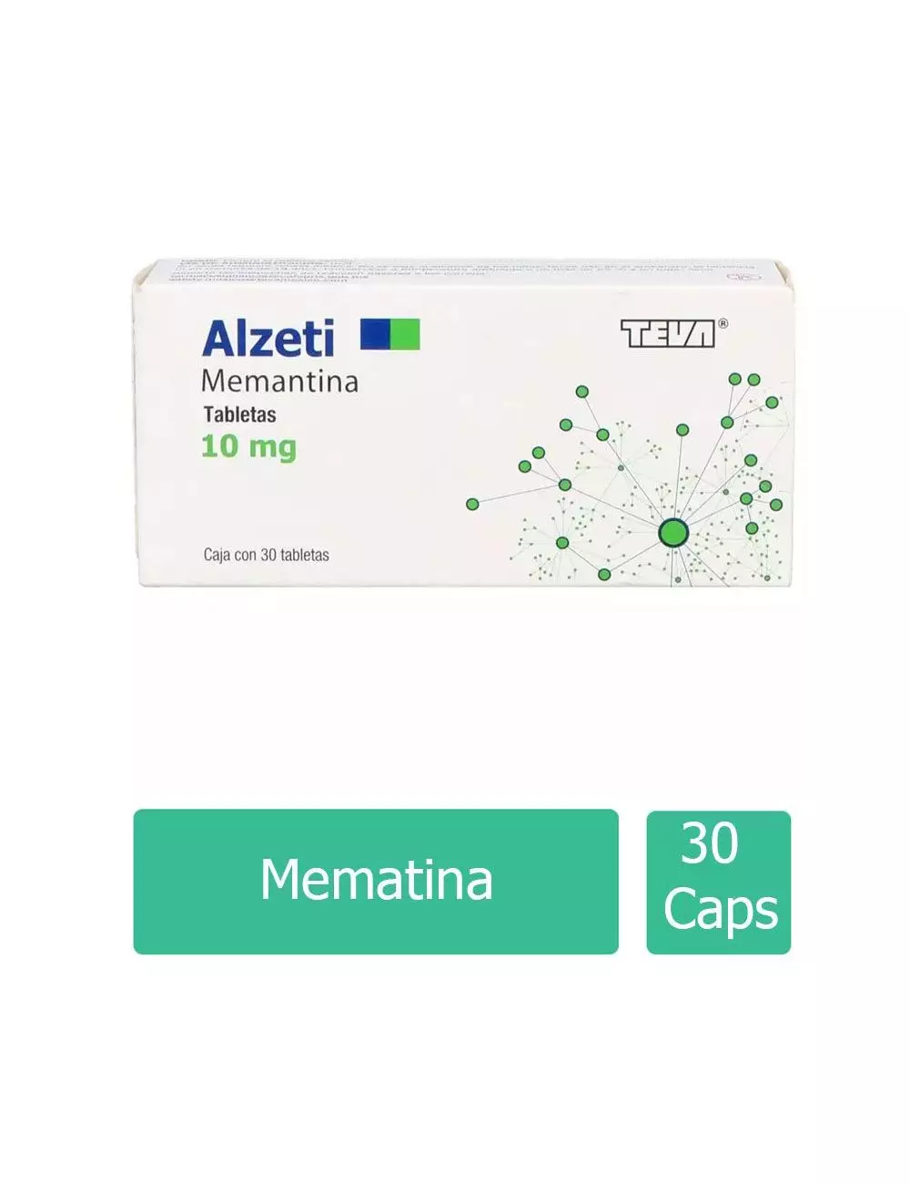 Alzeti® 10 mg (Memantina) - 30 Tabletas - Teva