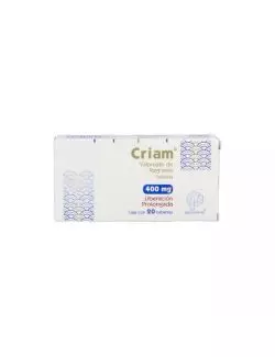 Criam 400 mg Caja Con 20 Tabletas