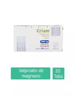 Criam 400 mg Caja Con 20 Tabletas