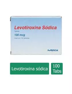 Levotiroxina 100 Mcg Caja Con 100 Tabletas