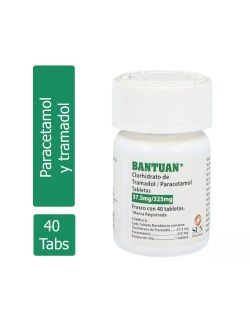 Bantuan 37.5mg/325 mg Frasco Con 40 Tabletas