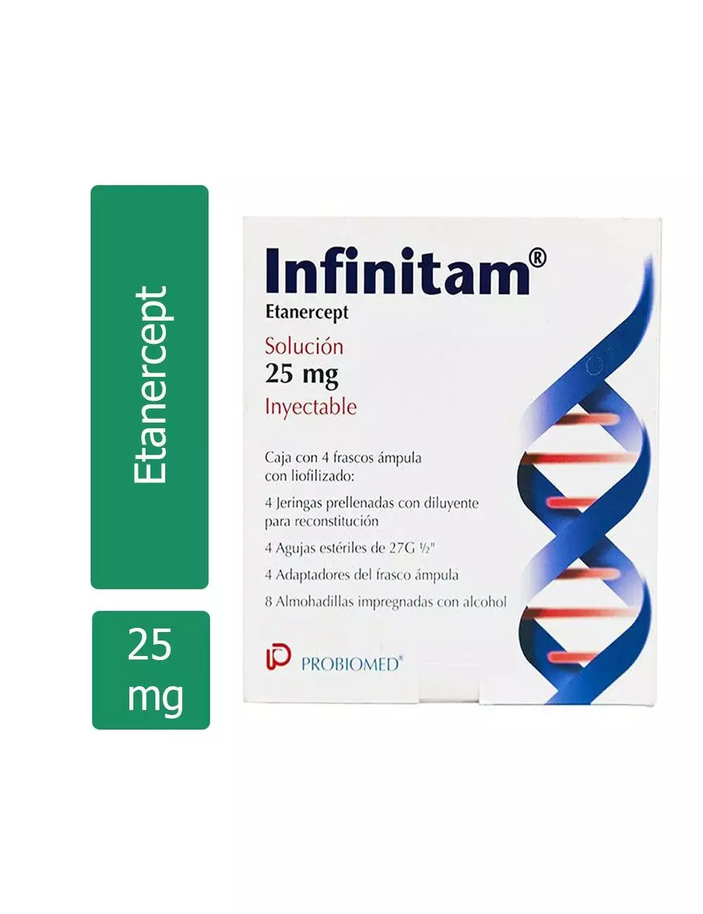 Infinitam® 25 mg (Etanercept) - 4 Frascos Ámpula - Sanfer - RX3