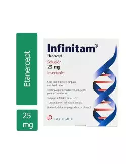 Infinitam® 25 mg (Etanercept) - 4 Frascos Ámpula - Sanfer - RX3