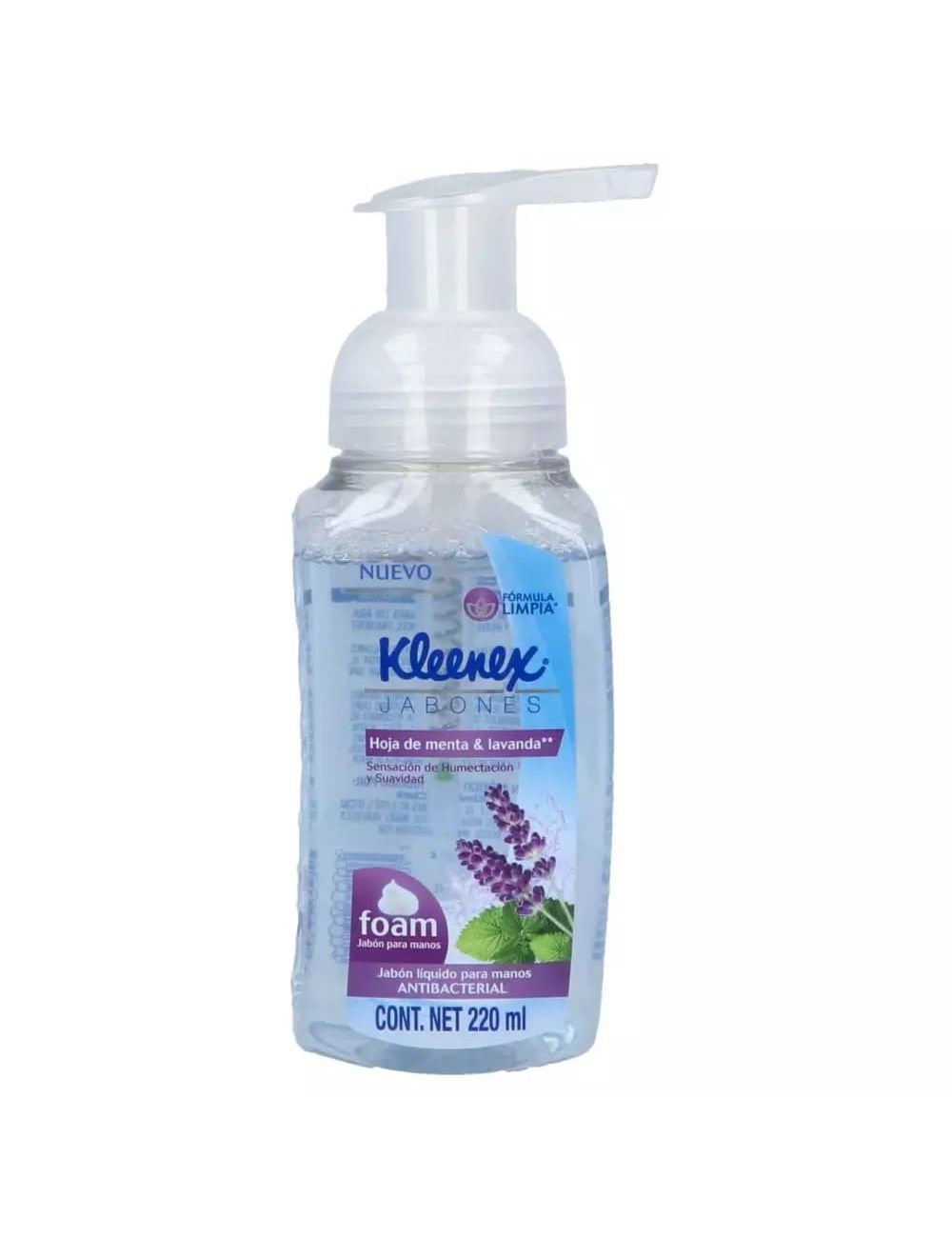 Jabón Liquido Kleenex Menta-Lavanda Contenido 220 mL