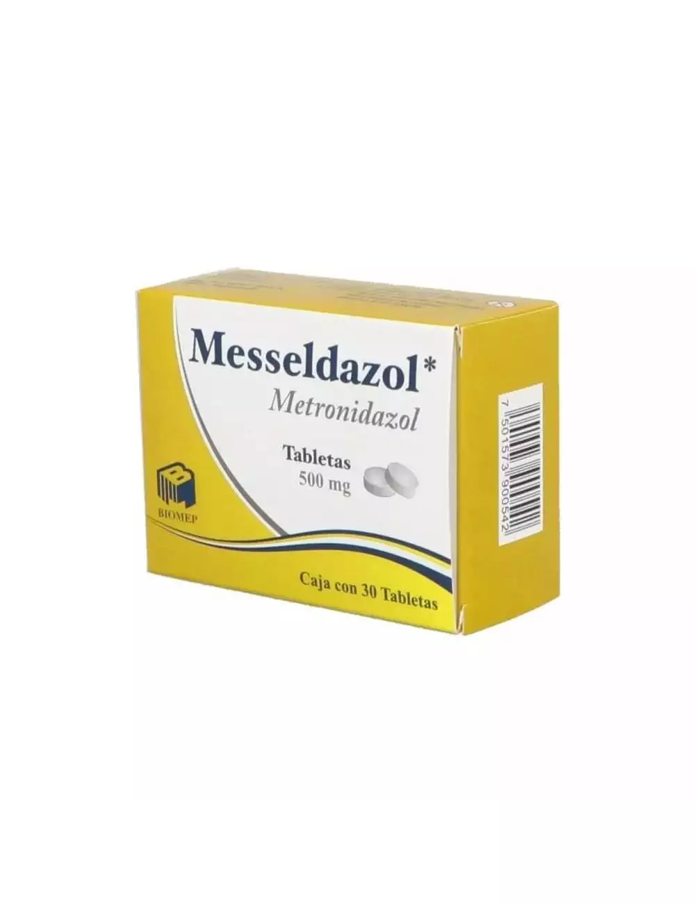 Metronidazol 500 mg. 30 Tabletas